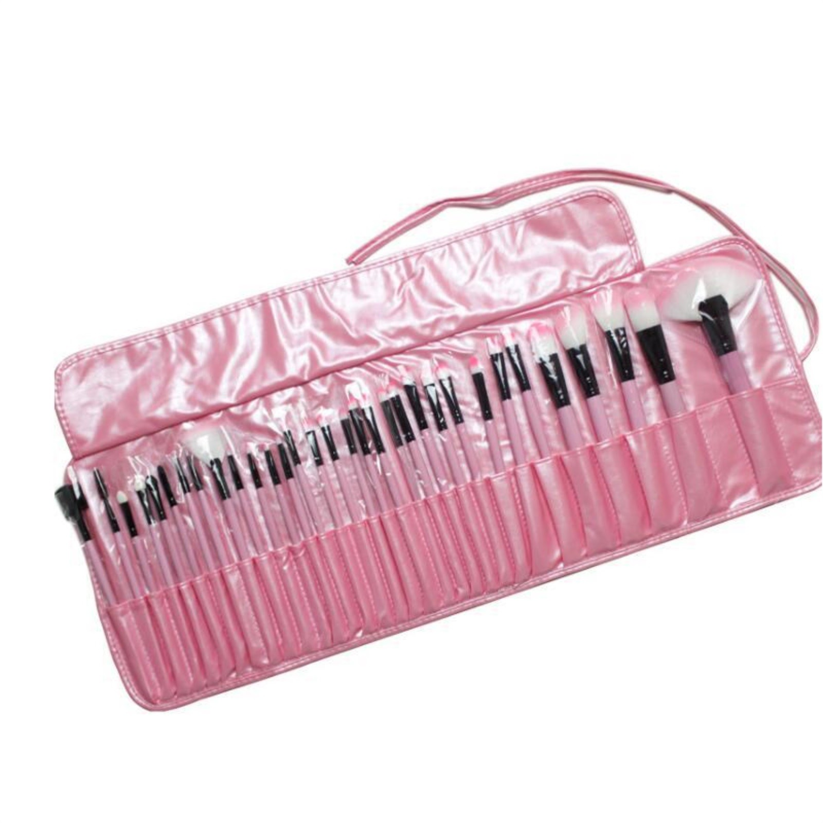 thumbnail image 2 of Juego de 32 brochas de maquillaje con mango de plástico y bolsa para brochas Brochas de maquillaje Herramientas de maquillaje, 2 of 2